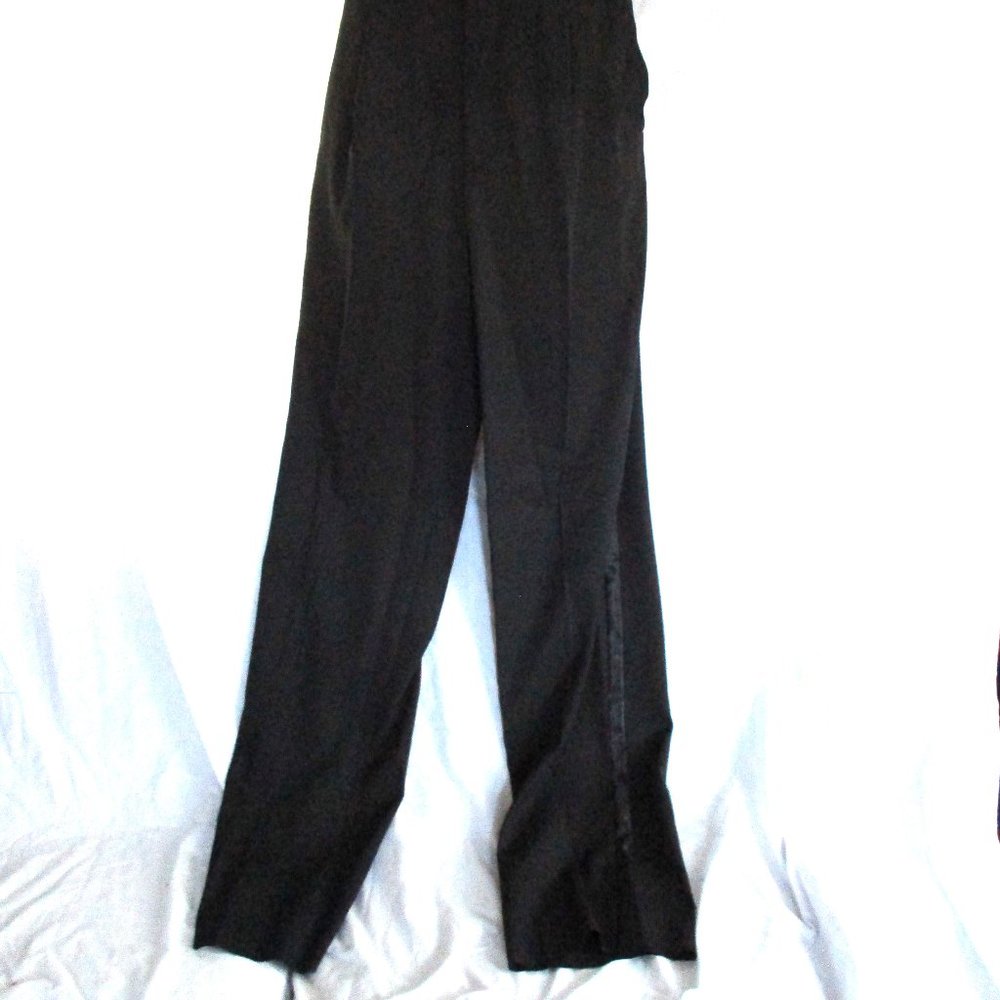 NEW  RR ORSINI Tuxedo Sport Jacket Suit Blazer Pant 40R BLACK Formal Wedding - Picture 3 of 8